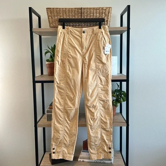 NWT Free People Mid-Rise Lucid Dreams Cargo Straight Leg Cotton Track Pant, 8 - Picture 2 of 12
